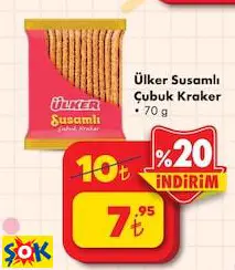 Ülker Susamlı Çubuk Kraker 70 G