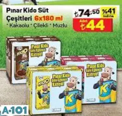 Pınar Kido Süt Çeşitleri 6X180 Ml