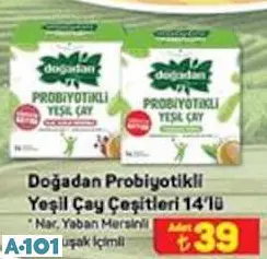 Doğadan Probiyotikli Yeşil Çay Çeşitleri 14'Lü