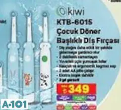 Kiwi KTB-6015 Çocuk Döner Başlıklı Diş Fırçası