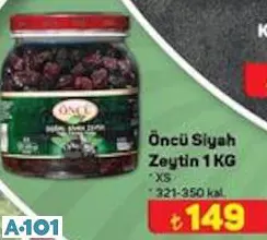 Öncü Siyah Zeytin 1 Kg