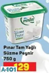 Pınar Tam Yağlı Süzme Peynir 750 G