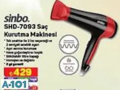 Sinbo SHD-7093 Saç Kurutma Makinesi