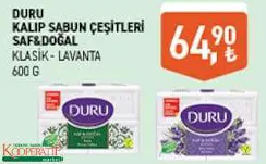 Duru Kalıp Sabun Çeşitleri Saf&Doğal Klasik-Lavanta 600 G