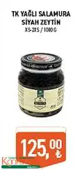 TK Yağlı Salamura Siyah Zeytin 1000 G