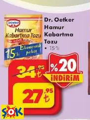 Dr. Oetker Hamur Kabartma Tozu 15'Li