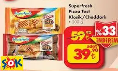 Superfresh Pizza Tost Klasik/Cheddarlı 200 G