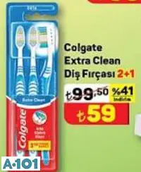 Colgate Extra Clean Diş Fırçası 2+1