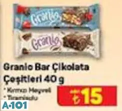 Granio Bar Çikolata Çeşitleri 40 g