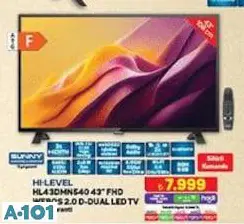 Hi Level HL43DMN540 43 inç FHD Webos 2.0 D-Dual Led Tv Akıllı Televizyon