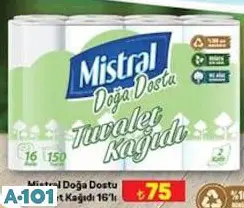 Mistral Doğa Dostu Tuvalet Kağıdı 16'lı