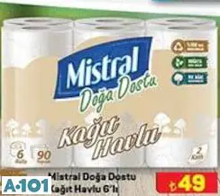 Mistral Doğa Dostu Kağıt Havlu 6'lı