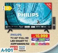 Philips 40PFS6009/62 Tv 40 inç Full HD Led Smart Tv Akıllı Televizyon