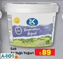 Sek Az Yağlı Yoğurt 3 kg