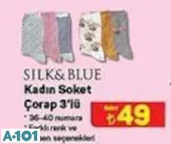 Silk&Blue Kadın Soket Çorap 3'Lü