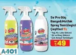 Sır Pro Güç Banyo/Mutfak Sprey Temizleyici Çeşitleri 1 L