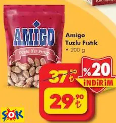 Amigo Tuzlu Fıstık 200 G