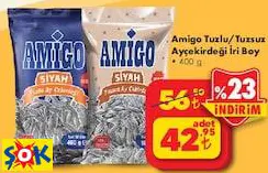 Amigo Tuzlu/Tuzsuz Ayçekirdeği İri Boy 400 G