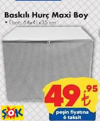 Baskılı Hurç Maxi Boy 64X41x35 Cm