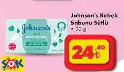 Johnson's Bebek Sabunu Sütlü 90 G