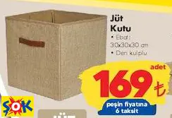 Jüt Kutu 30X30x30 Cm