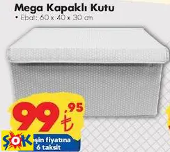 Mega Kapaklı Kutu 60X40x30 Cm