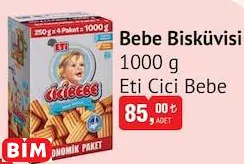 Eti Cici Bebe 1000 g Bebe Bisküvisi