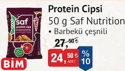 Saf Nutrition Protein Barbekü Çeşnili Cipsi 50 g