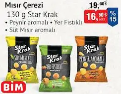 Star Krak Mısır Çerezi 130 g