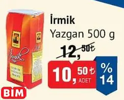 Yazgan İrmik 500 g