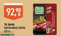 Tarım Kredi Birlik Dana Soyulmuş Sosis 250 G