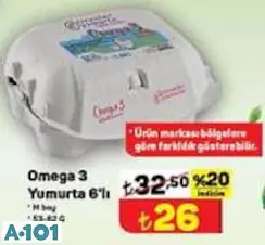 Omega 3 Yumurta 6'Lı M Boy 53-62 G