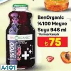 Benorganic %100 Meyve Suyu 946 Ml