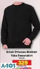 Erkek Ottoman Bisiklet Yaka Sweatshirt