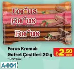 Forus Kremalı Gofret Çeşitleri 20 G