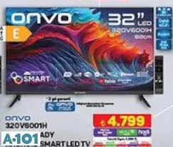 Onvo 32OV6001H 32 İnç HD Ready Android Smart Led Tv Akıllı Televizyon