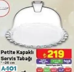 Paşabahçe Petite Kapaklı Servis Tabağı 26 Cm