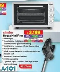 Simfer Beyaz Mini Fırın