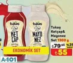 Tukaş Ketçap&Mayonez Set 1300 G