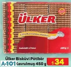 Ülker Bisküvi Pötibör Çifte Kavrulmuş 450 G