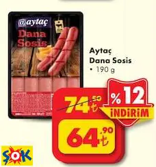 Aytaç Dana Sosis 190 G