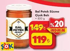 Bal Petek Süzme Çiçek Balı 850 G