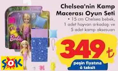 Barbie Chelsea'nin Kamp Macerası Oyun Seti Oyuncak