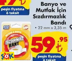 Boss Tape Banyo Ve Mutfak İçin Sızdırmazlık Bandı 22 Mmx 3,35 M