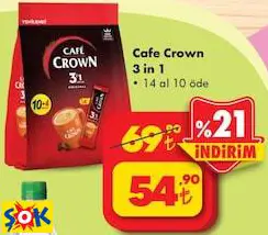 Cafe Crown 3 İn1 Kahve