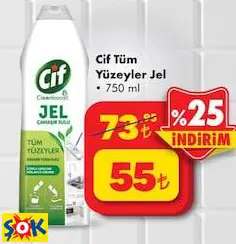 Cif Tüm Yüzeyler Jel 750 Ml