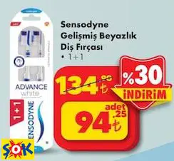 Sensodyne Gelişmiş Beyazlık Diş Fırçası 1+1