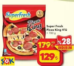 Superfresh Pizza King 4'Lü 780 G