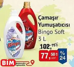 Bingo Soft Çamaşır Yumuşatıcısı 3 L Çeşitleri