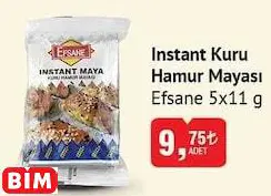 Efsane Instant Kuru Hamur Mayası 5X11 G